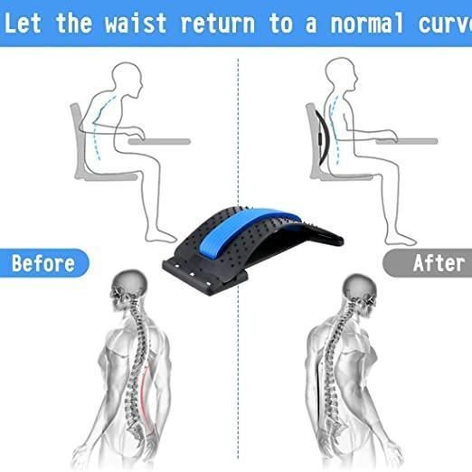 Multi-Level Back Stretcher Posture Corrector Device for Back Pain Relief