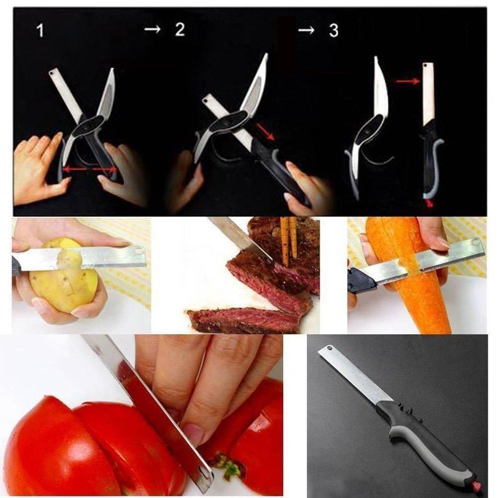2 in 1 Cleaver Cutter Kitchen Knife – Multi-Purpose Vegetable & Meat Chopper