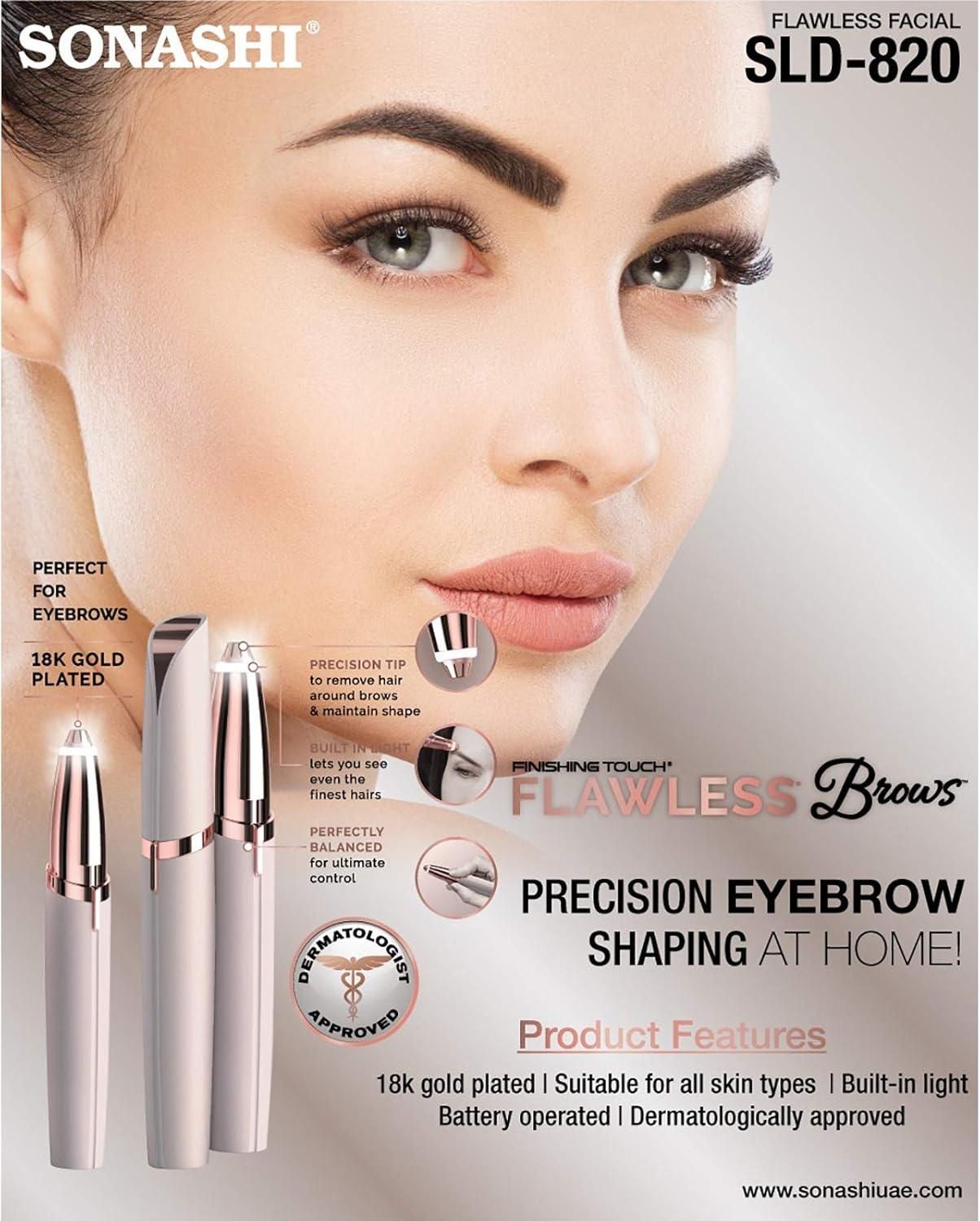 Flawless Eyebrow Trimmer for Women – Painless Hair Removal Tool