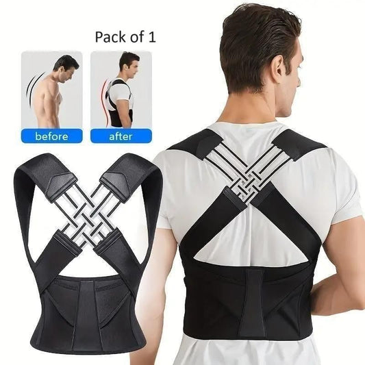 Adjustable Back Posture Corrector Belt – Relieve Back & Shoulder Pain